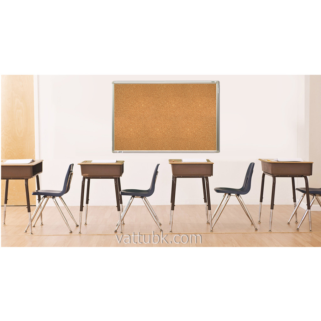 desks in row in classroom
